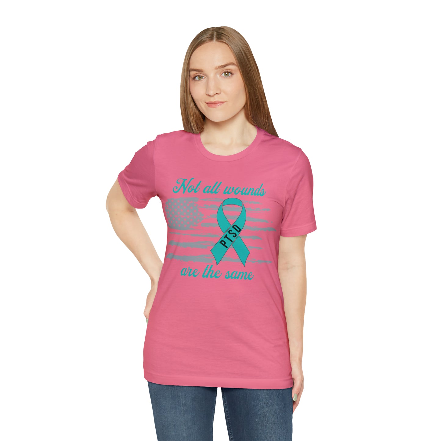 Not All Wounds Are The Same T-Shirt | PTSD Awareness Tee | Supportive and Thoughtful Gift | Unisex Sizing | Soft and Comfortable Material