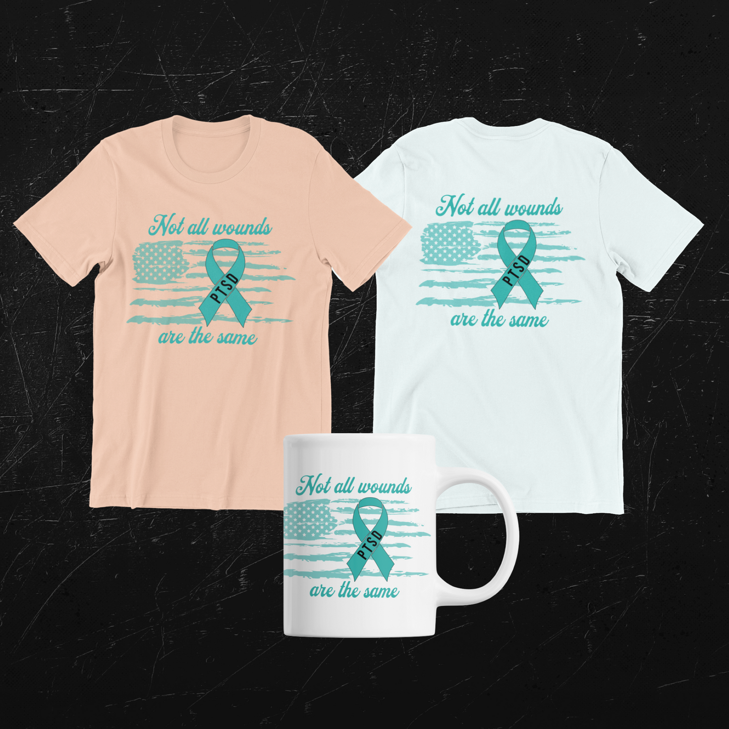 Not All Wounds Are The Same T-Shirt | PTSD Awareness Tee | Supportive and Thoughtful Gift | Unisex Sizing | Soft and Comfortable Material